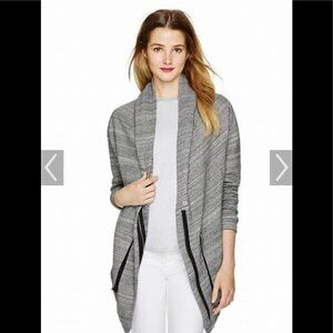 Aritzia Wilfred Free Rousseau cardigan cocoon sweater shawl space dye grey